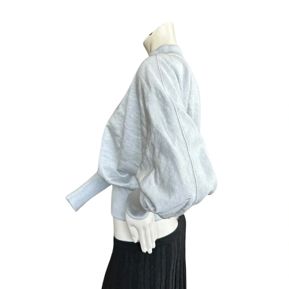 Opening Ceremony Icy Grey Mockneck Pullover Dolman Sleeve Sweater Top Size Small - Picture 9 of 12